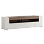 Toronto 190 Cm Wide Tv Cabinet In White And Oak