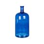 Flower Vase Blue Glass 45 Cm Handmade Decorative Bottle Shape Tabletop Home Decoration