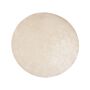 Rug Light Beige Viscose Round 140 Cm Hand Tufted Low Pile