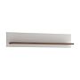 Toronto 125 Cm Wall Shelf In White And Oak