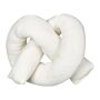 Cushion White 172 X 14 Cm Teddy Fabric Throw Pillow Decorative Soft Filling Multiple Shapes Accessories