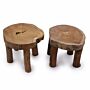 Higher Teak Pad Display Stool - 27x20cm