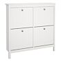 Madrid Shoe Cabinet 4 Compartments In White