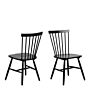 Riano Dining Chairs In Black Set Of 2