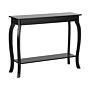 Console Table Black 100 X 30 Cm Modern French Style Storage Display Shelf