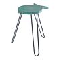 Albasia Wood Fish Stand - Turquoise