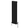 Traditional 3 Column Radiator - 1800 X 292mm - Black