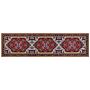 Area Rug Red Polyester 80 X 300 Cm Runner Oriental