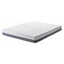 Memory Foam Firm Mattress White With Grey Fabric Eu Double Size 4ft6 Medium Firm