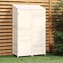 Vidaxl Garden Shed White 102x52x174.5 Cm Solid Wood Fir