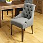 Walnut Accent Upholstered Dining Chair - Slate (pack Of Two)