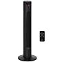 Homcom 38" Oscillating Tower Fan Remote Control 3 Speed Modes 12-hour Timer Ultra Slim Cooling Machine Black - Ф31.5 X H96cm