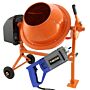 Cement Mixer & Handheld Concrete Vibrator With 2m Shaft