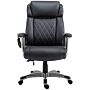 Vinsetto Massage Office Chair High Back With Armrest 6-point Vibration Executive Chair With Adjustable Height Black