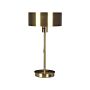 Table Lamp Gold Iron Cone Shade Usb Port With Pull Switch Office Study Functional