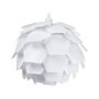 Pendant Lamp White Plastic Pine Cone Globe Shade Hanging Lamp