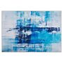 Rug Blue Multicolour 140 X 200 Cm 3d Print Low Pile