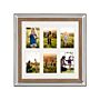 Photo Frame Dark Wood 50 X 50 Cm For 6 Pictures 10 X 15 Cm Collage Aperture