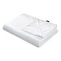 Weighted Blanket Cover White Polyester Fabric 100 X 150 Cm Solid Pattern