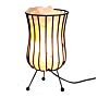 Tall Salt Rock Brazier, White Salt Chunks, Cable & Bulb