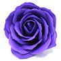 Craft Soap Flowers - Lrg Rose - Violet - Pack Of 10