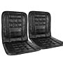 2 X Orthopaedic Leather Car Seat Covers - Black