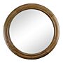 Mango Wood Circular Wall Mirror, 53cm