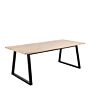 Malika Dining Table In White Oak And Black