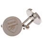 Arsenal Fc Stainless Steel Round Cufflinks