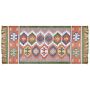 Area Rug Multicolour 80 X 150 Cm Synthetic Material Decorative Tassels Indian Style