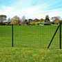 Vidaxl Euro Fence Steel 25x1.7 M Green