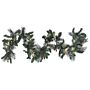 Christmas Garland Green Synthetic Material 180 Cm Led Lights Artificial Frosted Pine Cones Berries Adjustable Twigs Beliani