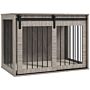 Pawhut Dog Crate Furniture With Removable Cushion For Large-sized Dogs, 100 X 60 X 63 Cm, Grey