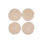 Set Of Four Stripey Woven Coasters