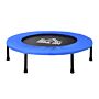 Homcom Trampoline Aerobic Rebounder Fitness Round Jumper 91cm, Compact, W/ Sponge Edge, Blue