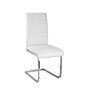 Ryker Pu Chairs Chrome & White (4s)