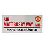 Manchester United Fc Sir Matt Busby Way Street Sign