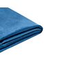 Bed Frame Cover Blue Velvet For Bed 140 X 200 Cm Removable Washable