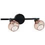 Wall Lamp 2 Lights Copper Metal Sconce Adjustable