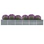 Vidaxl Garden Raised Bed Galvanised Steel 600x80x77 Cm Grey