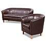 Claridon 2 Seater Sofa Pu Brown