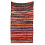 150 X 90cm Luxury Rag Rug - Orange