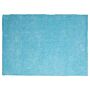 Shaggy Area Rug Blue 140 X 200 Cm Modern High-pile Machine-tufted Turquoise Rectangular Carpet