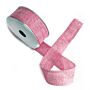 Natural Texture Ribbon 38mm X 20m - Baby Pink