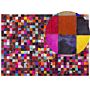 Rug 160 X 230 Genuine Leather Cowhide Multicolour