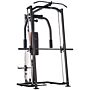 Sportnow 3 In 1 Smith Machine With Dual Cable Pulley System, Chest Press Station, 17-level Squat Rack And Barbell Bar