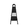 Fire Pit Heater Black Steel Chimney Outdoor Garden