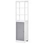 Kleankin Slimline Bathroom Storage Cabinet, Free Standing Tallboy Unit For Bathroom,multi-purpose Storage Unit