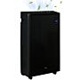 Homcom 5500ml Portable Dehumidifier With Air Purifier, Uvc, Ioniser, 24h Timer, 5 Modes, 16l/day, For Home Laundry, Black