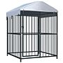 Vidaxl Outdoor Dog Kennel With Roof 120x120x150 Cm